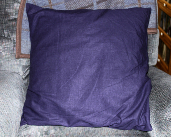 24 x 24 inch navy linen pillow