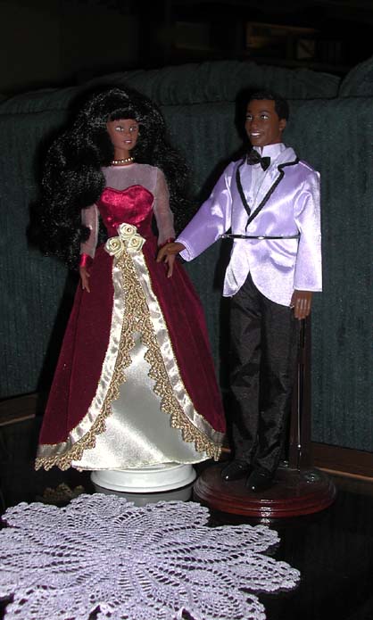 African Barbie and Ken